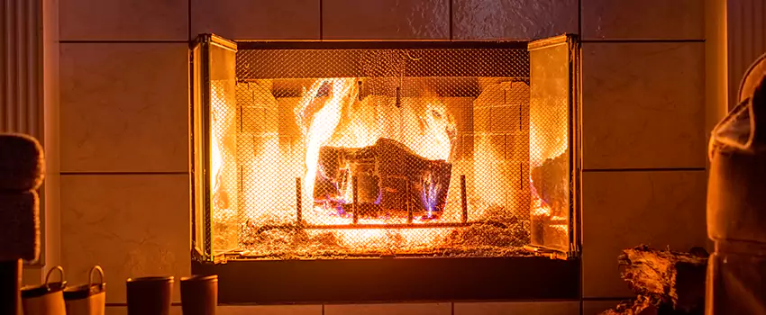 Mendota Hearth Landscape Fireplace Installation in Roosevelt, New York